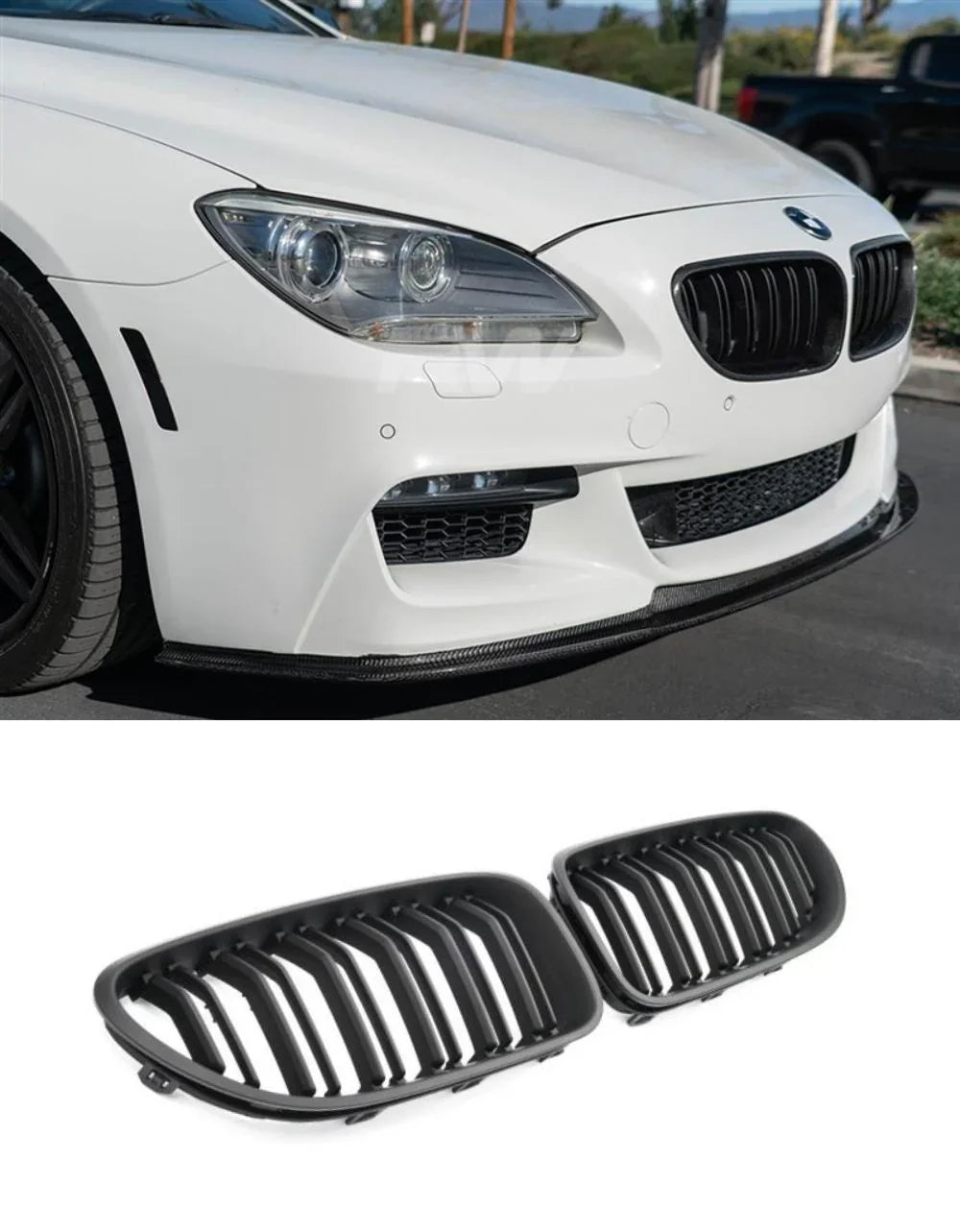 BMW 6 F06 Gran Coupé Griglia Radiatore M Look Nero Opaco - autorivallo