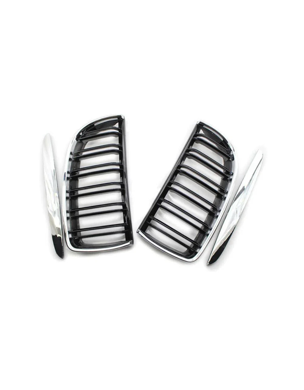 BMW Serie 3 E90 E91 05-08 Griglia Radiatore Nero Cromato - autorivallo