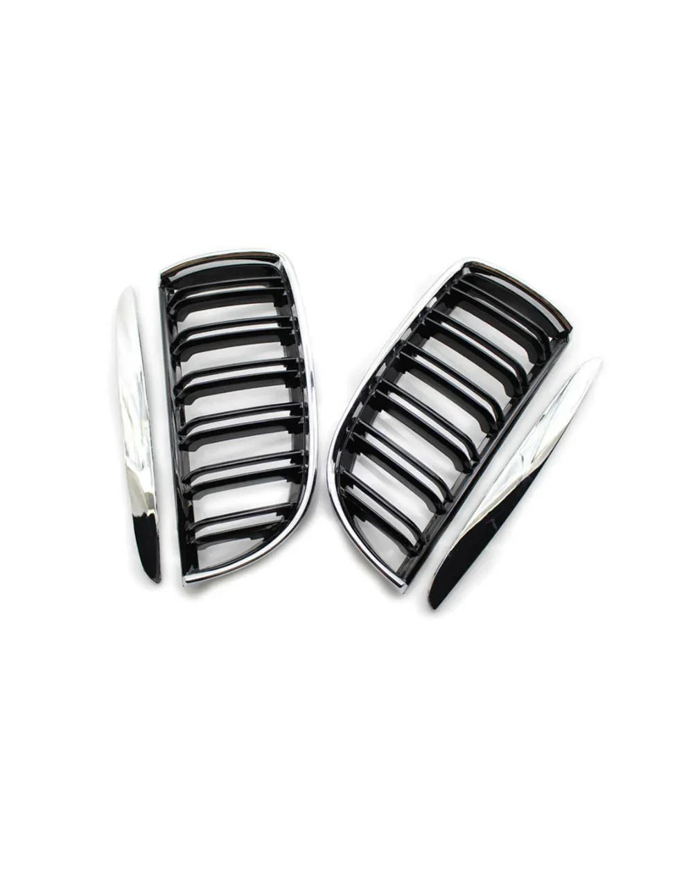 BMW Serie 3 E90 E91 05-08 Griglia Radiatore Nero Cromato - autorivallo