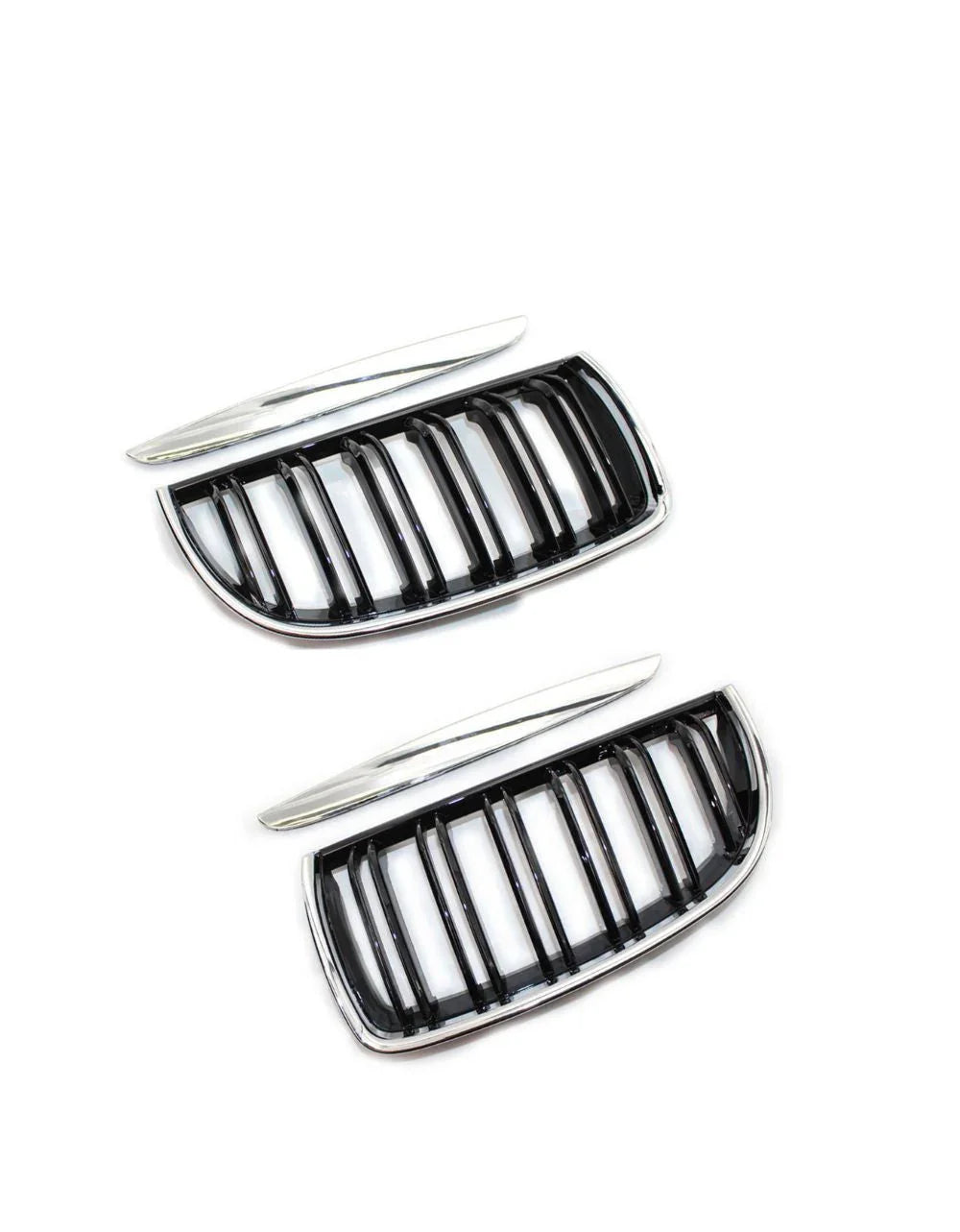 BMW Serie 3 E90 E91 05-08 Griglia Radiatore Nero Cromato - autorivallo