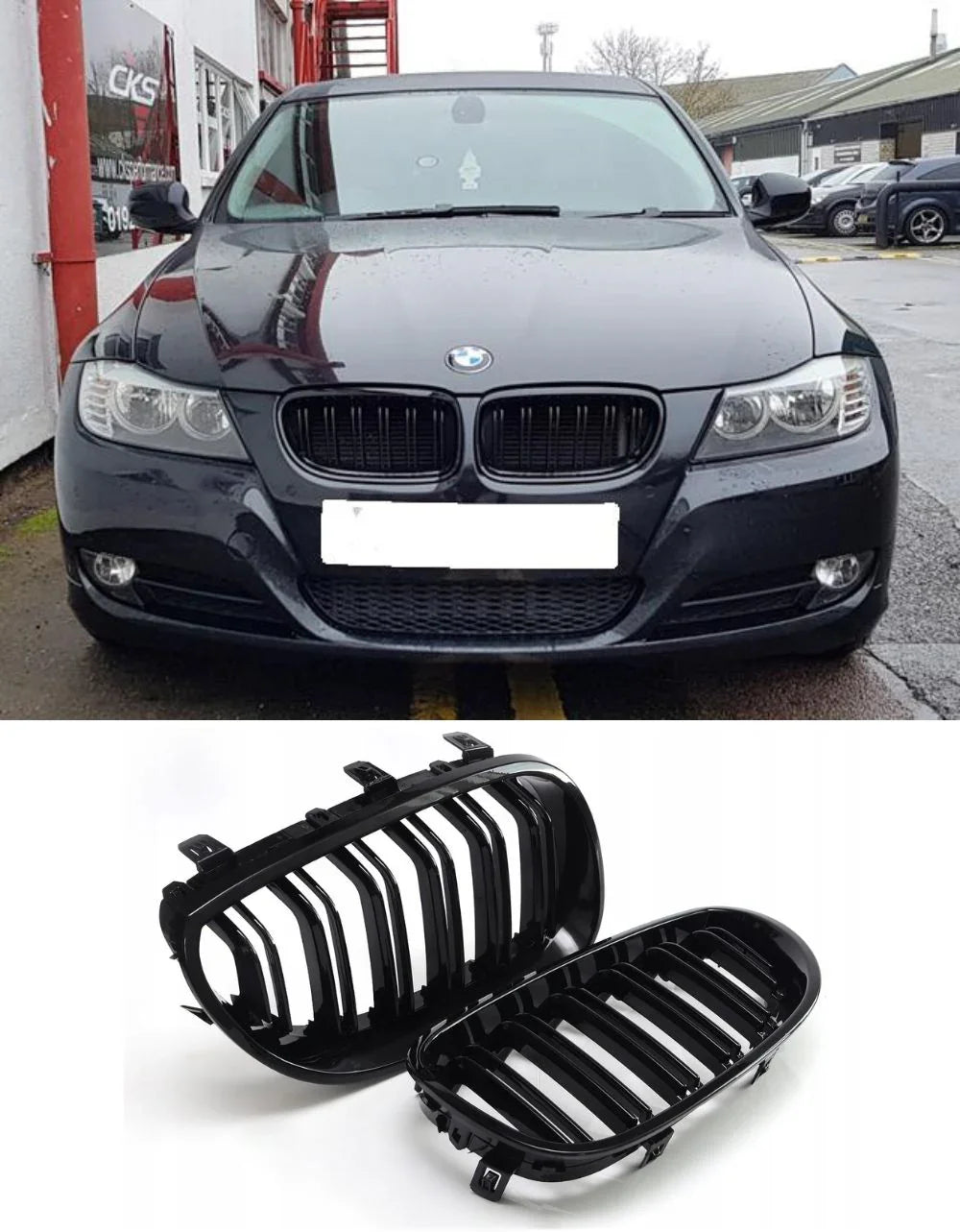 BMW 3 E90 E91 2008-2012 Griglia Radiatore M Doppia Striscia - autorivallo