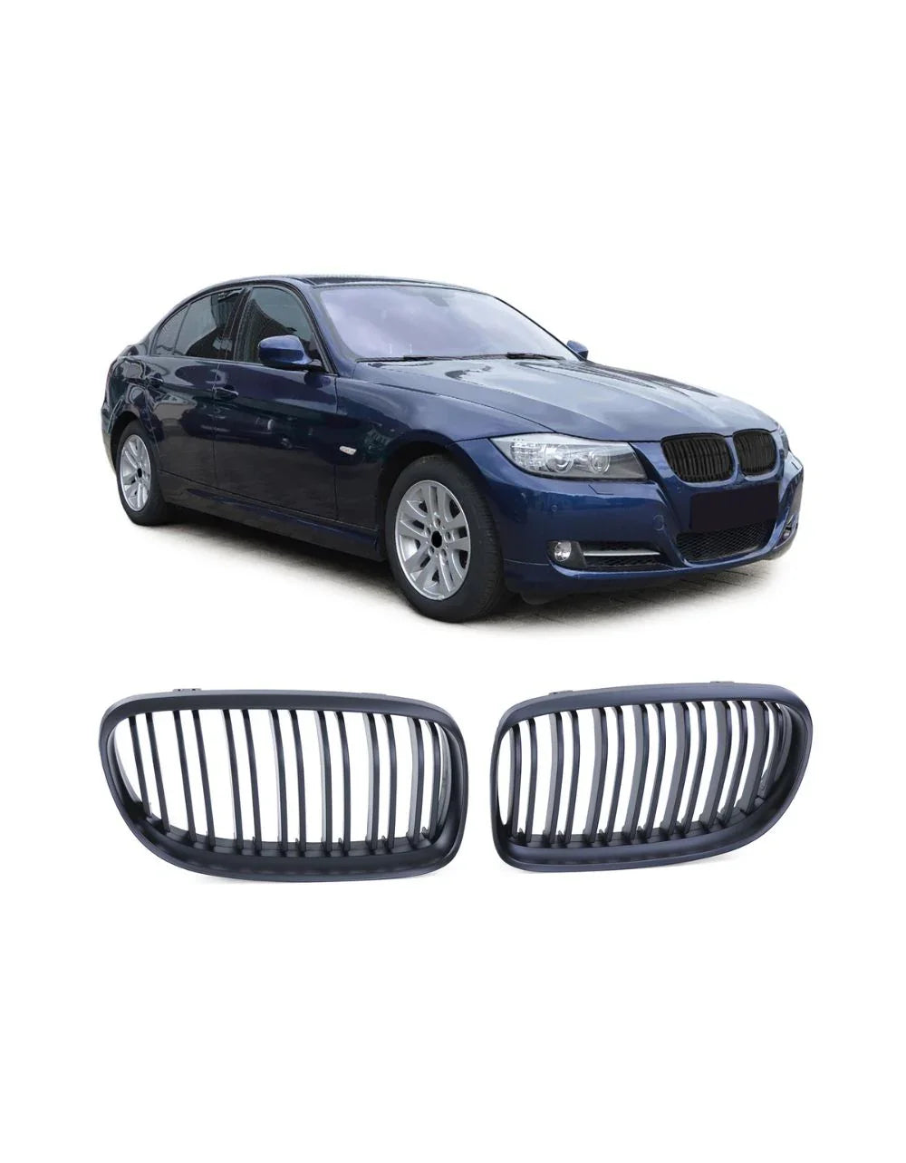 BMW Serie 3 E90 E91 08-12 Griglia Radiatore M Nero Opaco - autorivallo