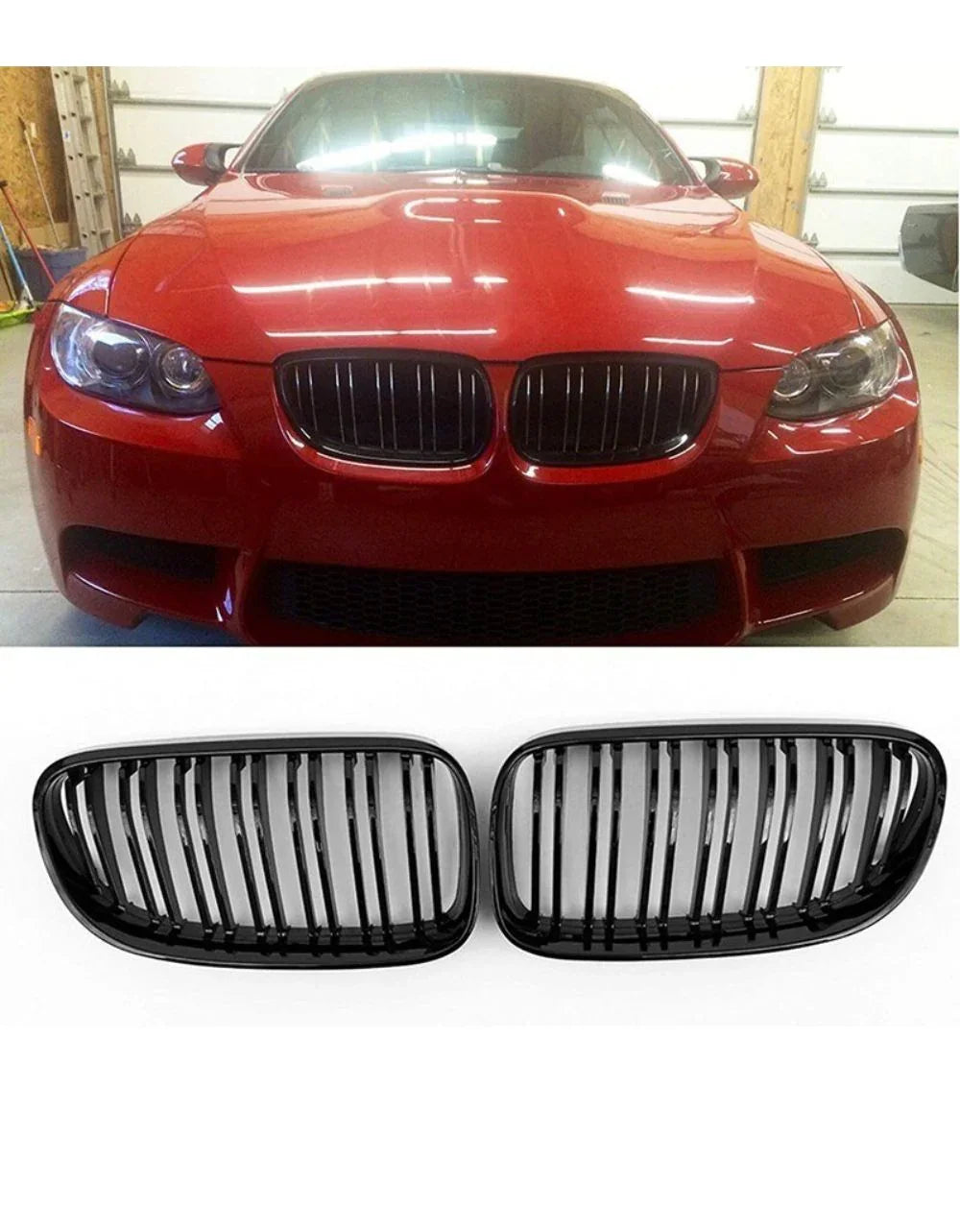 BMW Serie 3 E92 E93 06-10 Griglia Radiatore Doppia Striscia - autorivallo