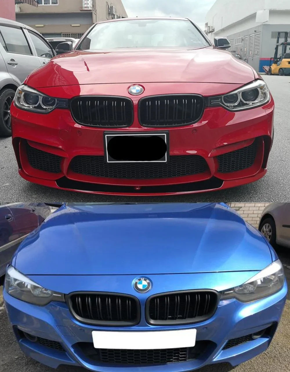 BMW Serie 3 F30 F31 2011-2015 Griglia Doppia Striscia M Look - autorivallo