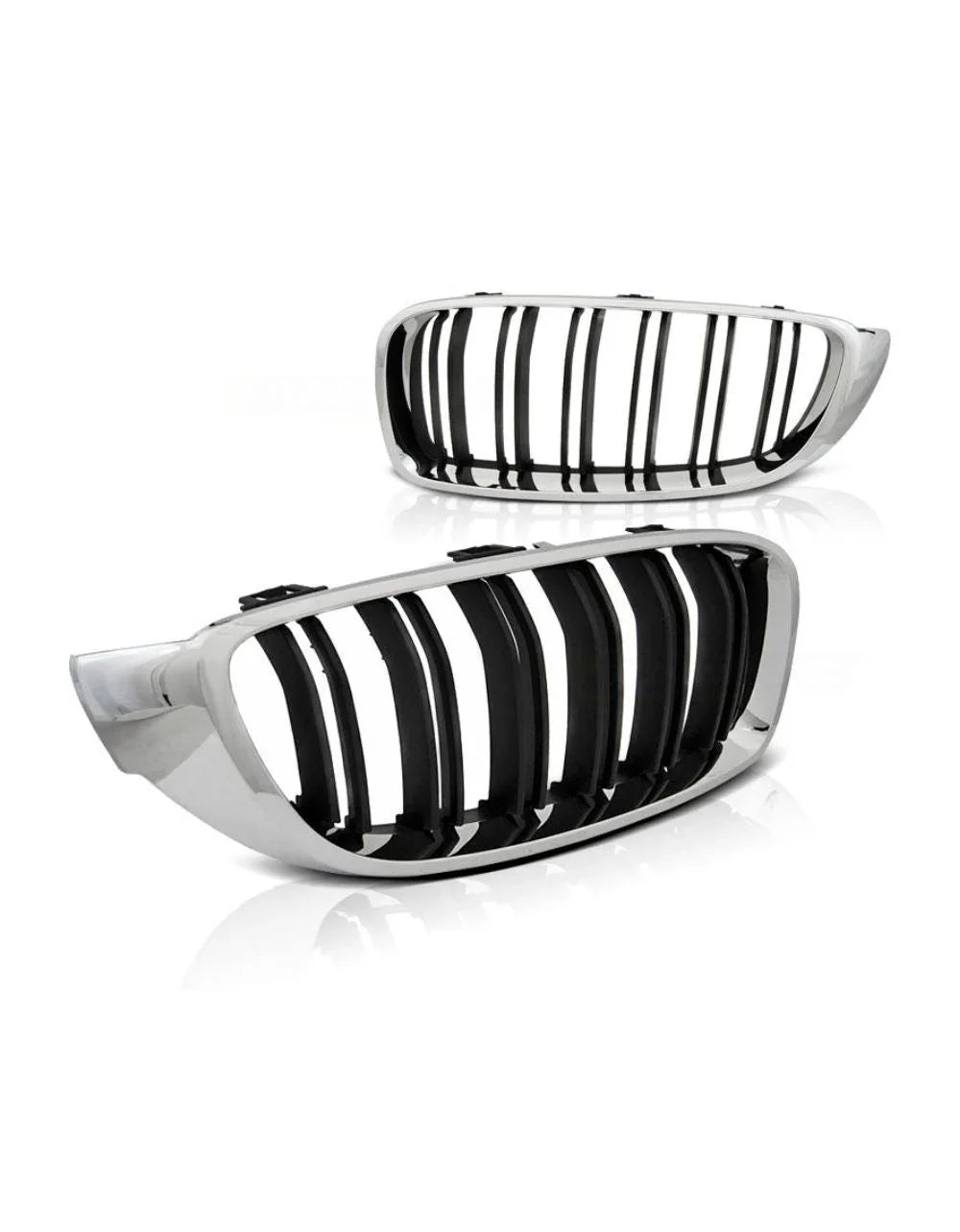 BMW Serie 4 F32 F33 F36 13-21 Griglia Radiatore Nero Cromato - autorivallo