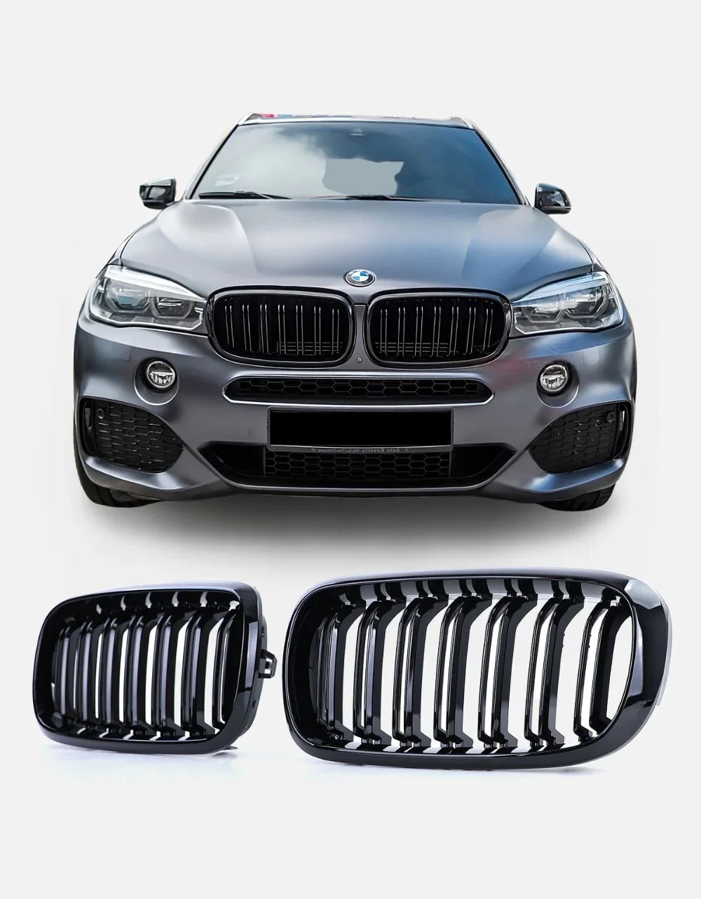 BMW X5 F15 13-18 Griglia Anteriore M Look Doppia Striscia - autorivallo