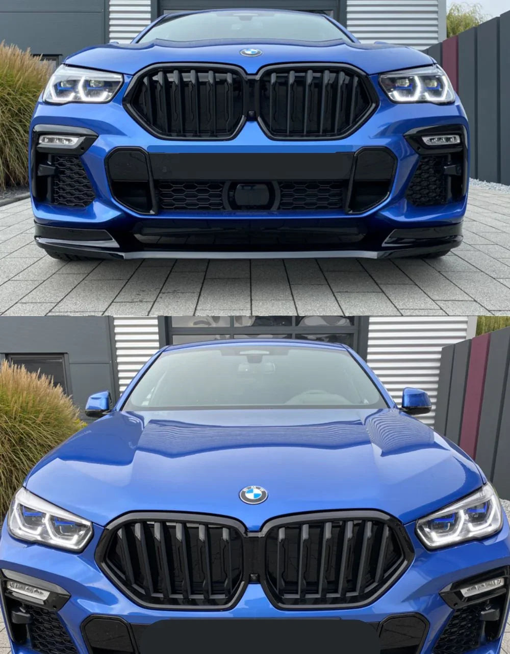 BMW X6 G06 2018-in poi Griglia Anteriore Nero Lucido Look M - autorivallo
