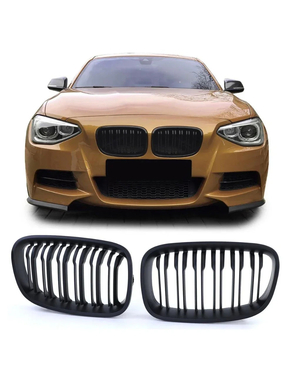 BMW Serie 1 F20 F21 2011-2015 Griglia M Look Nero Opaco - autorivallo