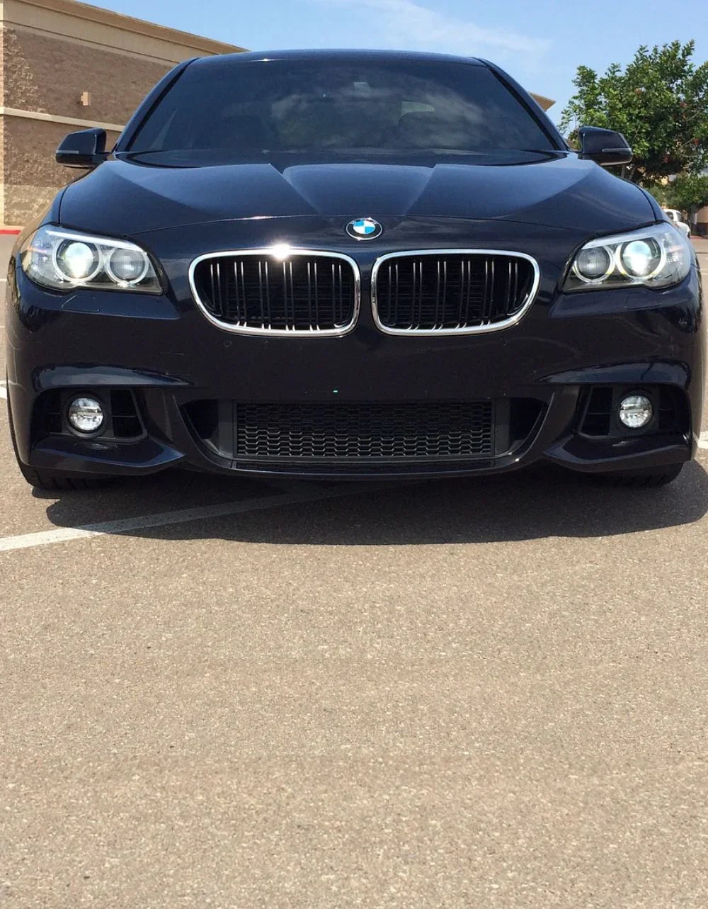 BMW Serie 5 F10 F11 2010-2017 Griglia M Look Nero Cromato - autorivallo