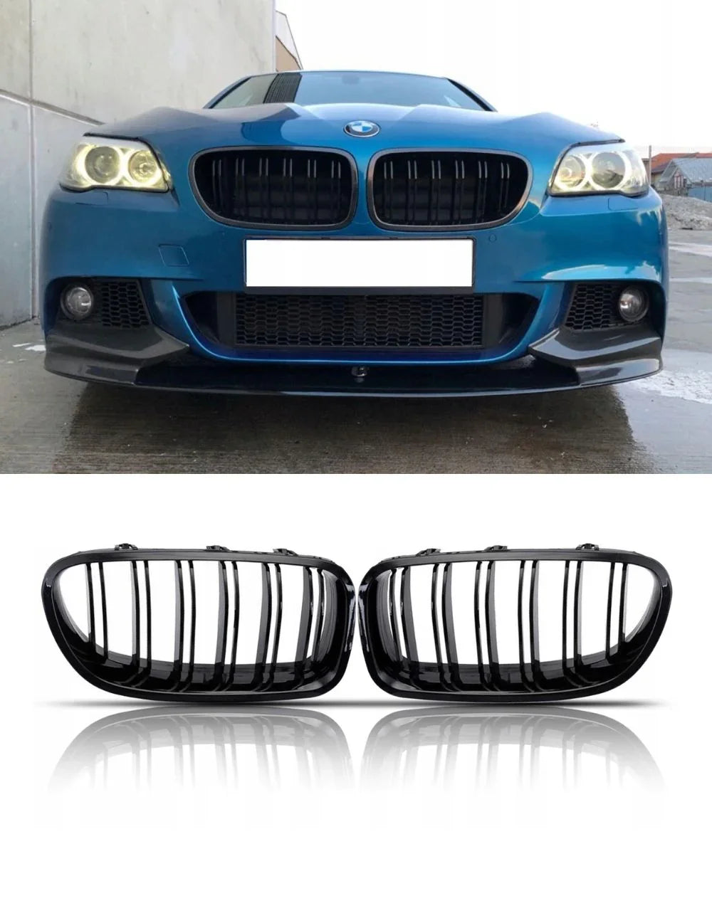 BMW Serie 5 F10 F11 2010-2017 Griglia M Look Nero Lucido - autorivallo