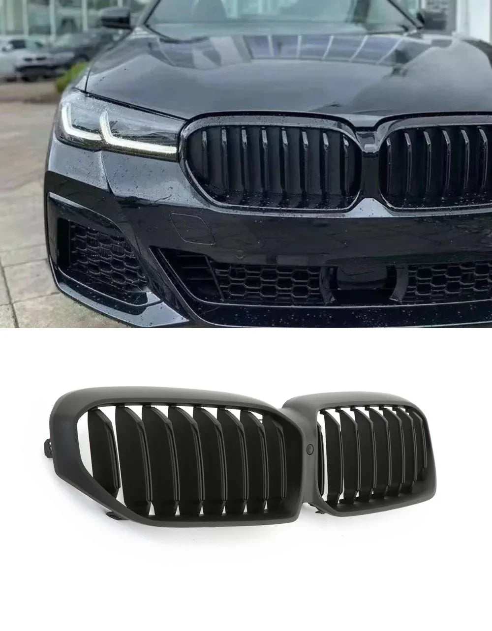 BMW 5 G30 G31 2020- Griglia Anteriore M Sport Nero Opaco - autorivallo