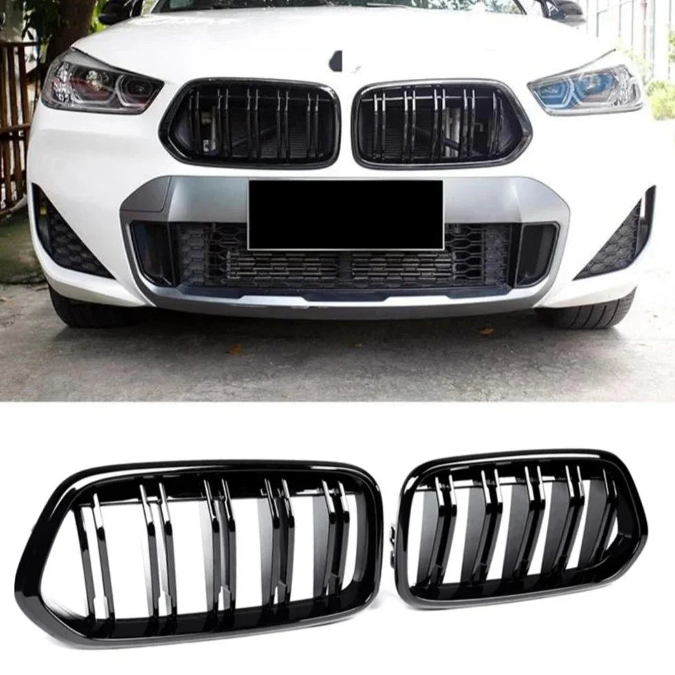 BMW X2 F39 2017-2023 Griglia Anteriore M Look Nero Lucido - autorivallo