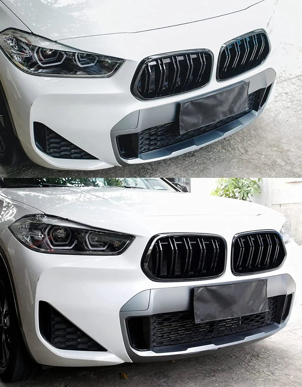 BMW X2 F39 2017-2023 Griglia Anteriore M Look Nero Lucido - autorivallo