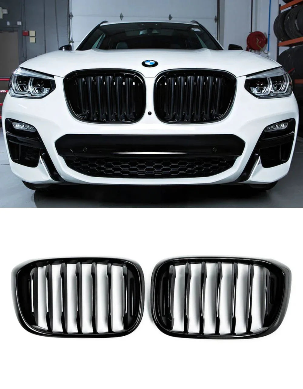 BMW X3 G01 2017-2021 Griglia Anteriore M Look Nero Lucido - autorivallo