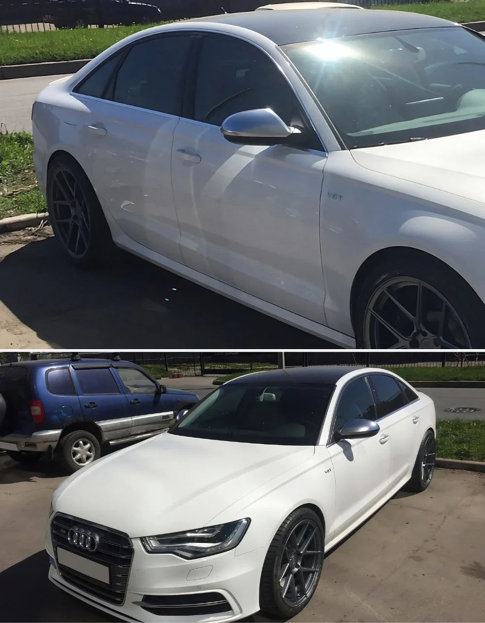 Audi A6 4G C7 2011-2017 Calotte Specchietti S-Line Satinate - autorivallo