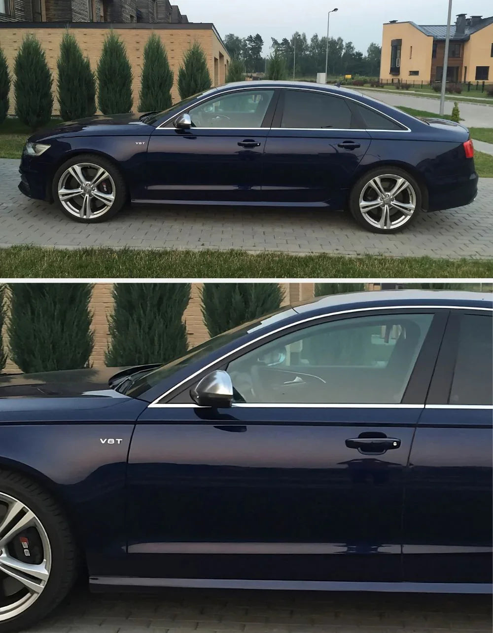 Audi A6 4G C7 2011-2017 Calotte Specchietti S-Line Satinate - autorivallo