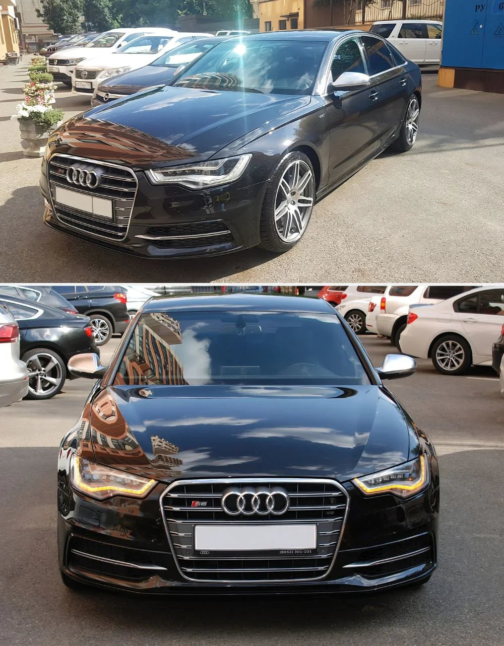 Audi A6 4G C7 2011-2017 Calotte Specchietti S-Line Satinate - autorivallo