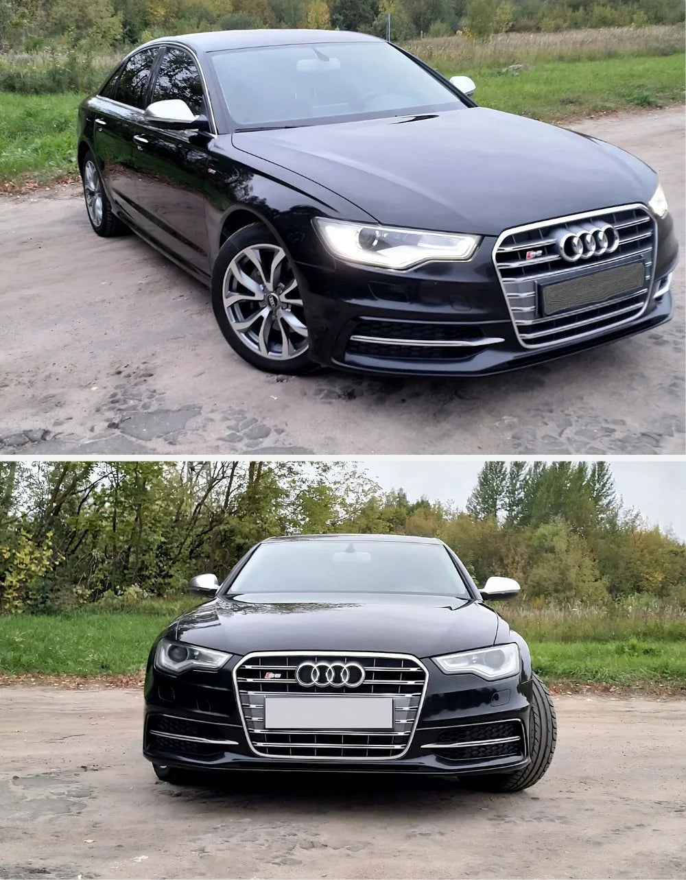 Audi A6 4G C7 2011-2017 Calotte Specchietti S-Line Satinate - autorivallo