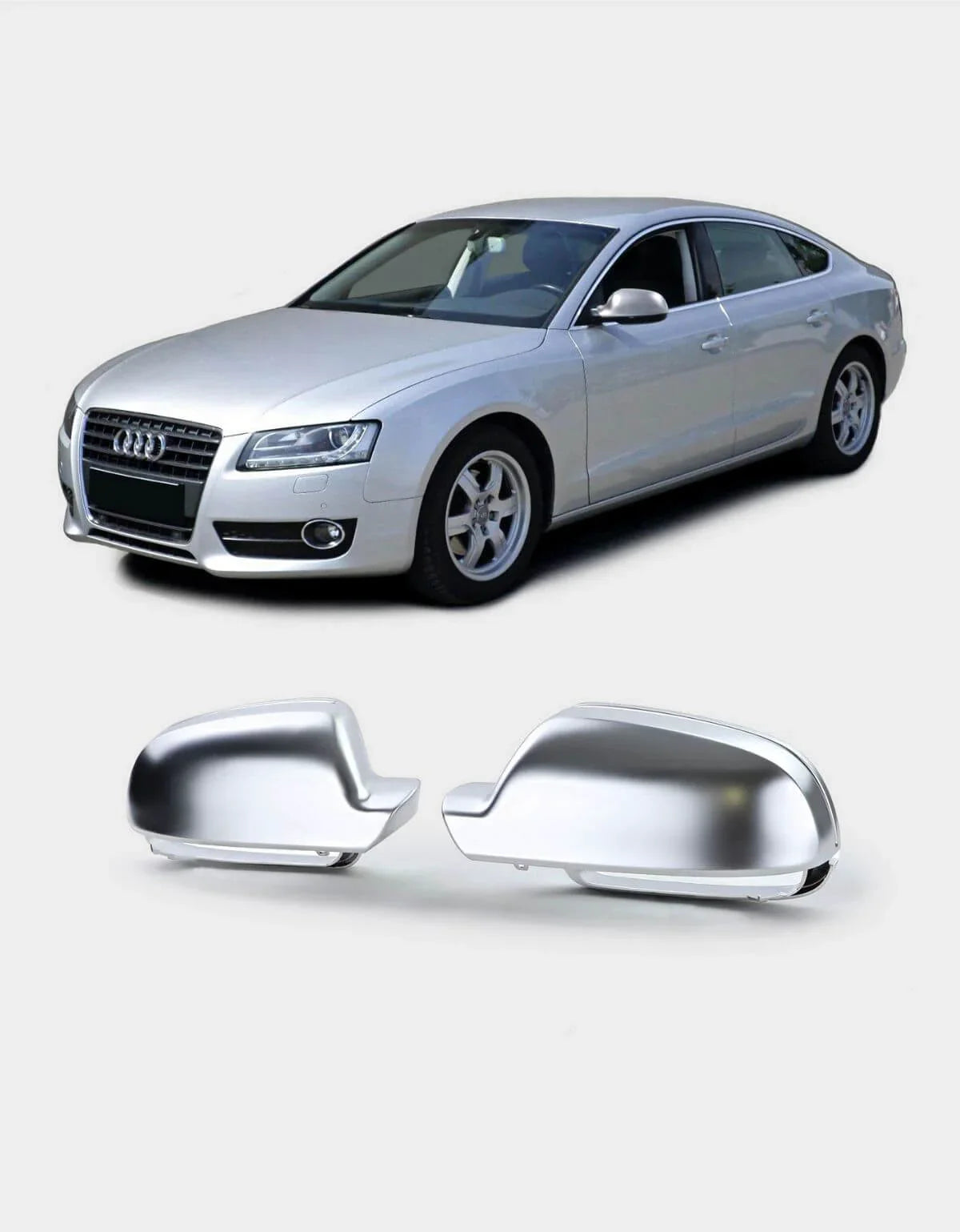 AUDI A3 8P A4 B8 A5 8T Calotte Specchietti Argento Opaco - autorivallo