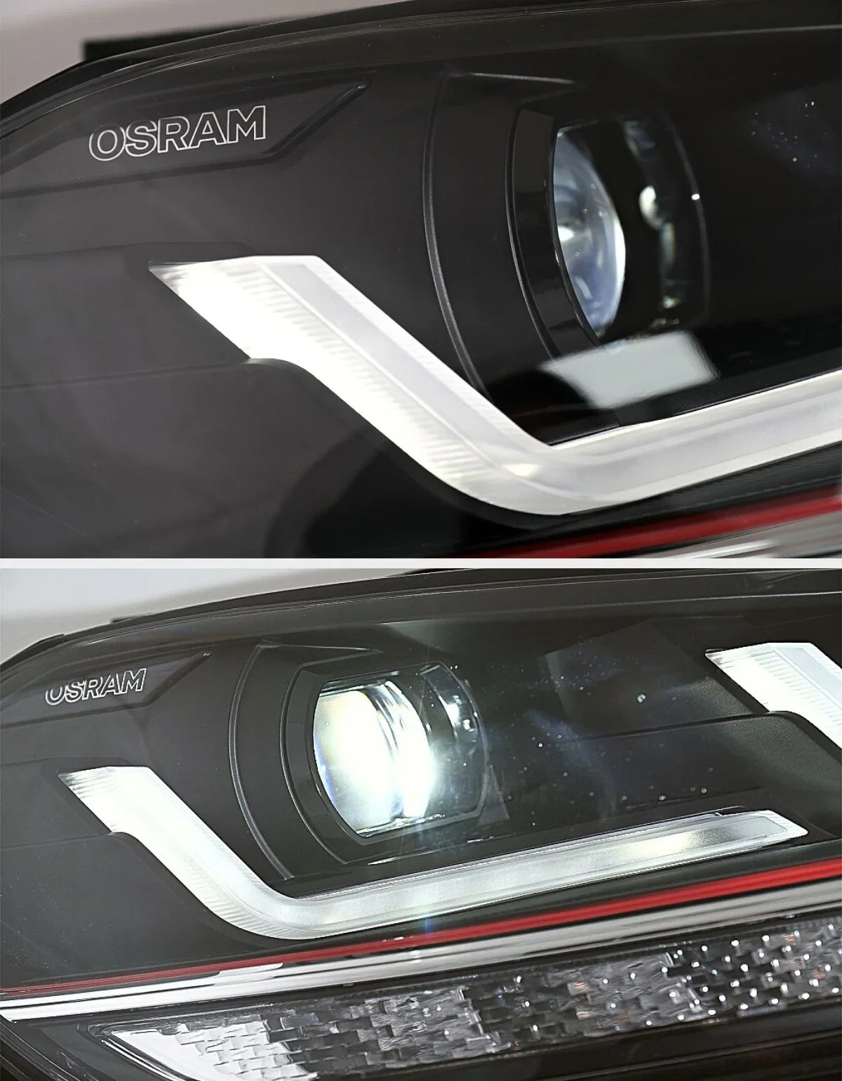 VW Golf 7.5 2017-2020 Fari Anteriori Look GTI Full LED Osram - autorivallo