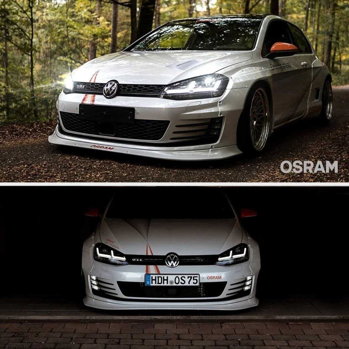 VW Golf 7.5 2017-2020 Fari Anteriori R-Line Full LED Osram - autorivallo