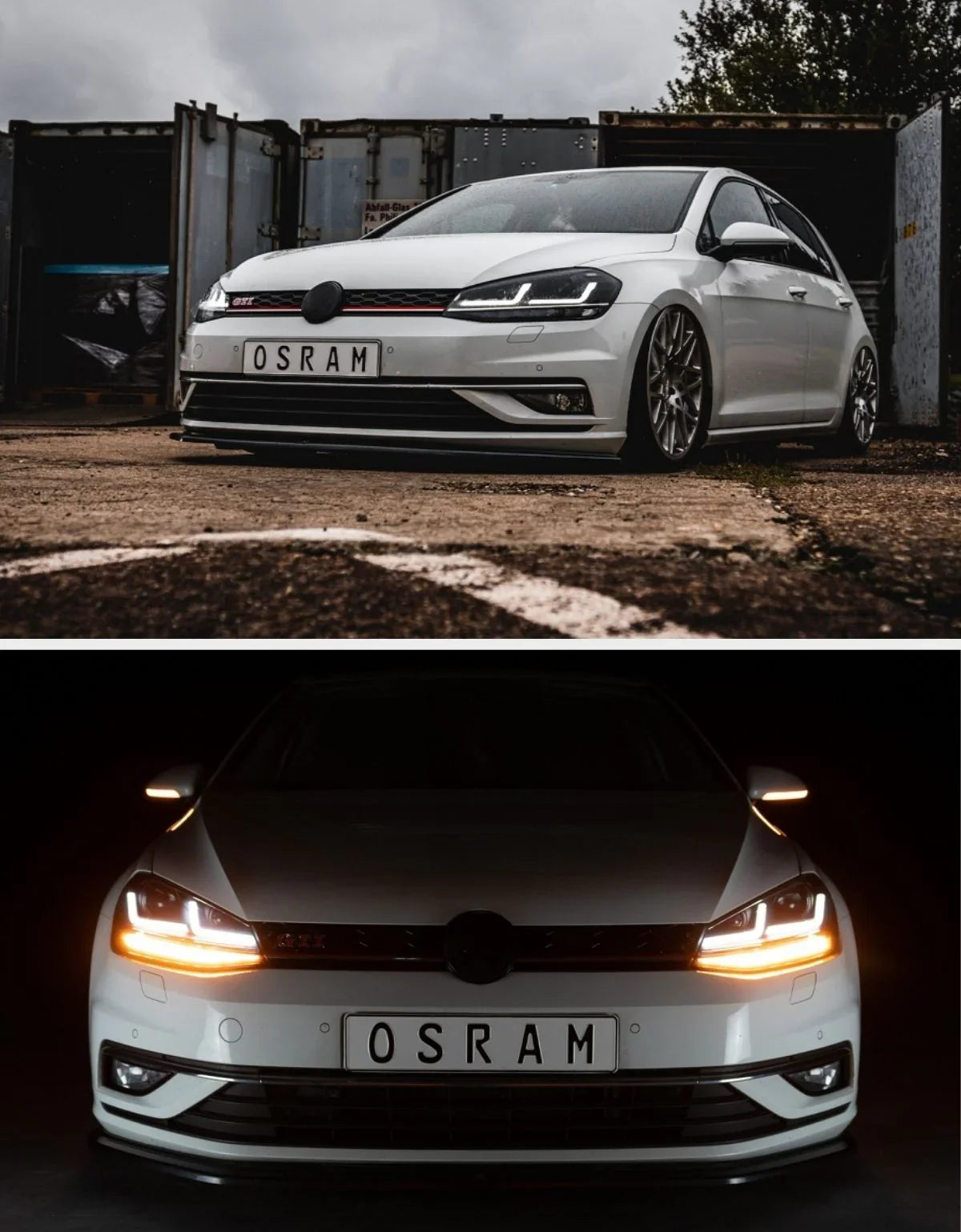 VW Golf 7.5 2017-2020 Fari Anteriori Look GTI Full LED Osram - autorivallo