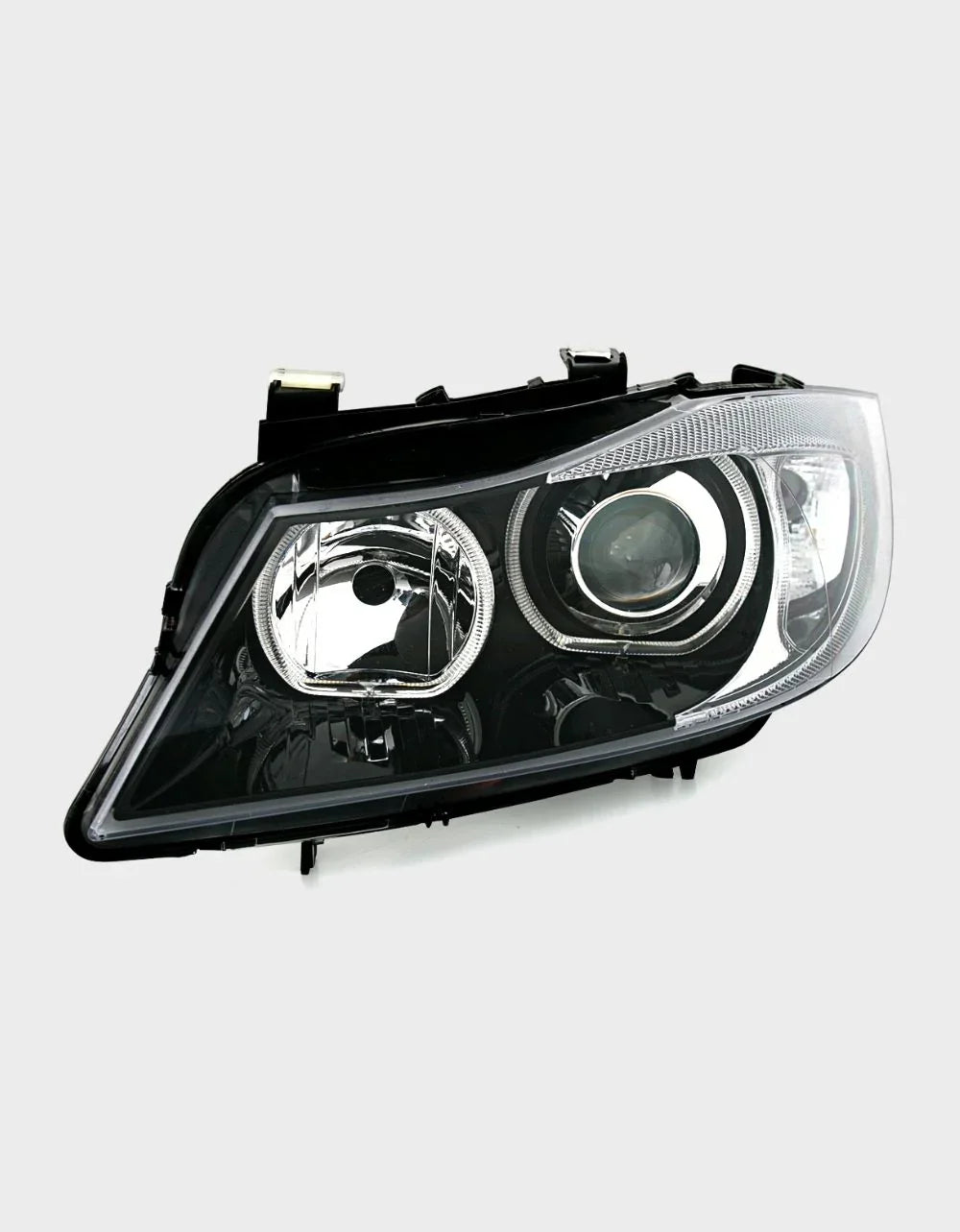 BMW Serie 3 E90 E91 2005-2008 Fari Anteriori Angel Eyes LED - autorivallo