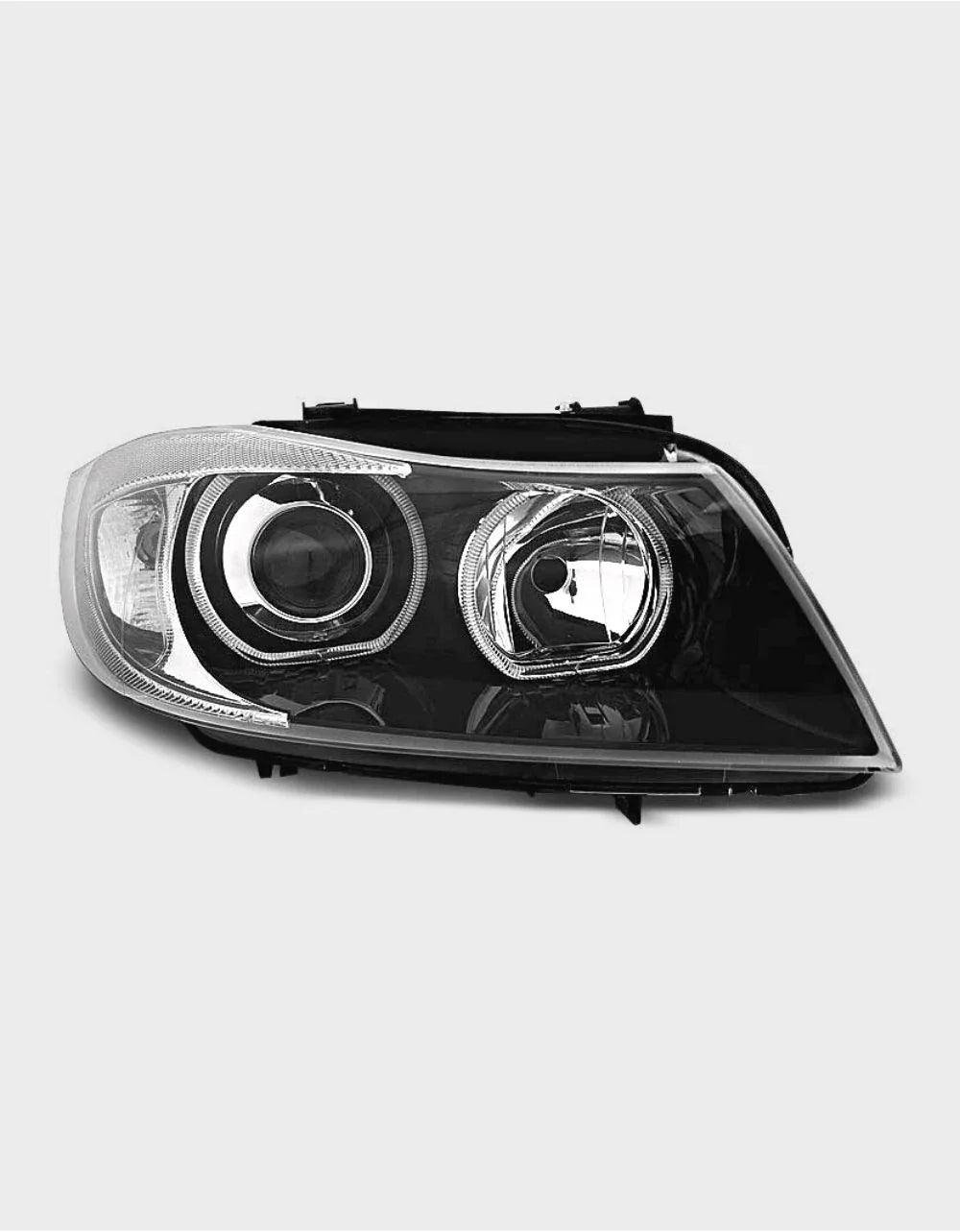 BMW Serie 3 E90 E91 2008-2011 Fari Anteriori Angel Eyes LED - autorivallo