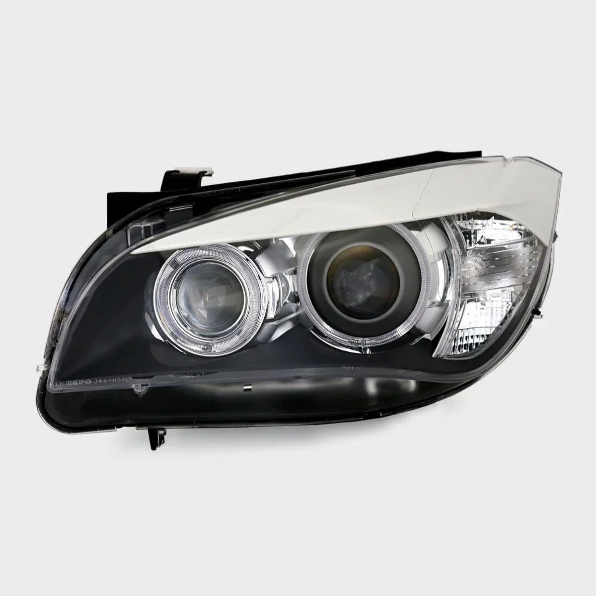 BMW X1 E84 2009-2012 Fari Anteriori Angel Eyes a LED Nero - autorivallo