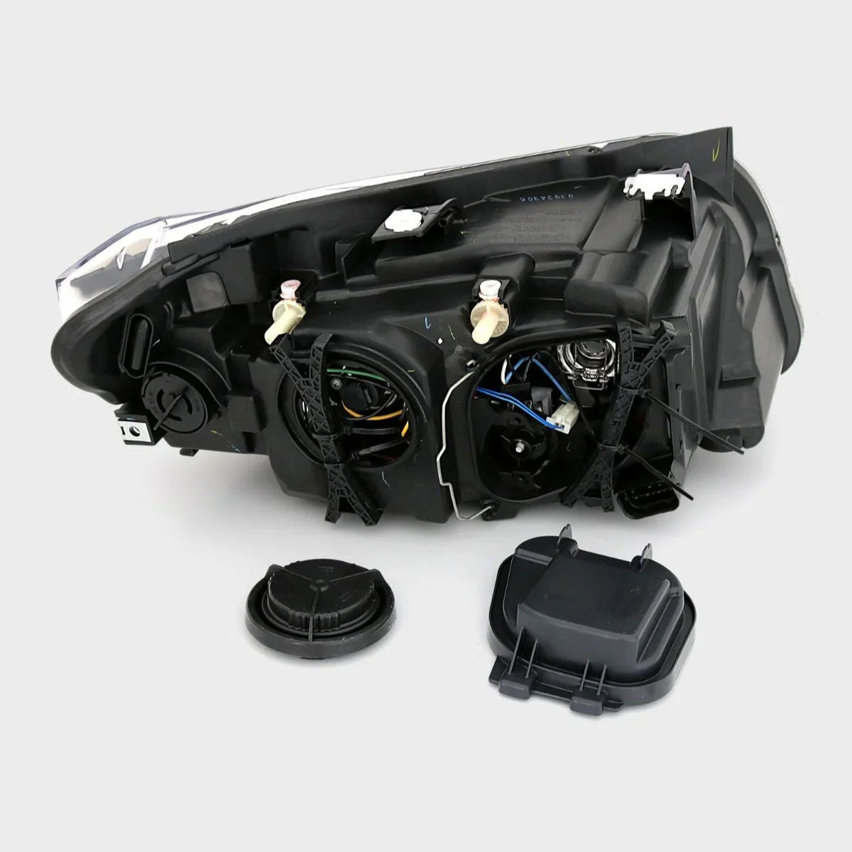 BMW X1 E84 2009-2012 Fari Anteriori Angel Eyes a LED Nero - autorivallo