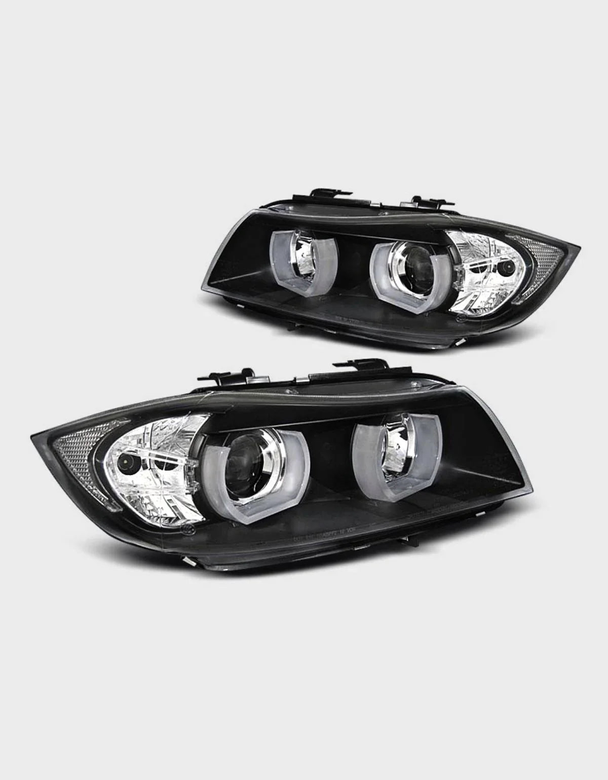 BMW 3 E90 E91 2005-2008 Fari Anteriori Xenon Angel Eyes 3D LED - autorivallo