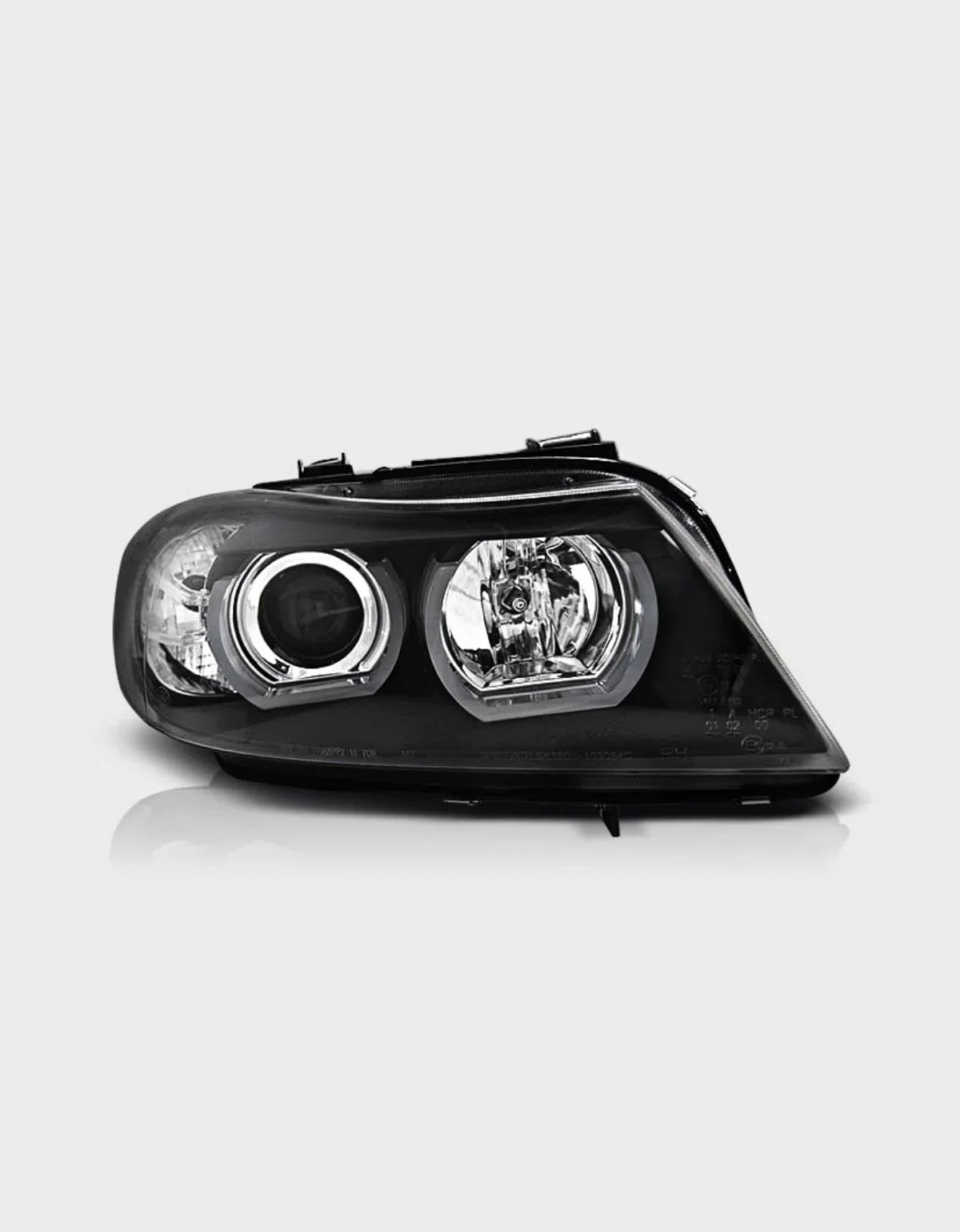 BMW 3 E90 E91 2005-2008 Fari Anteriori Xenon Angel Eyes 3D LED - autorivallo