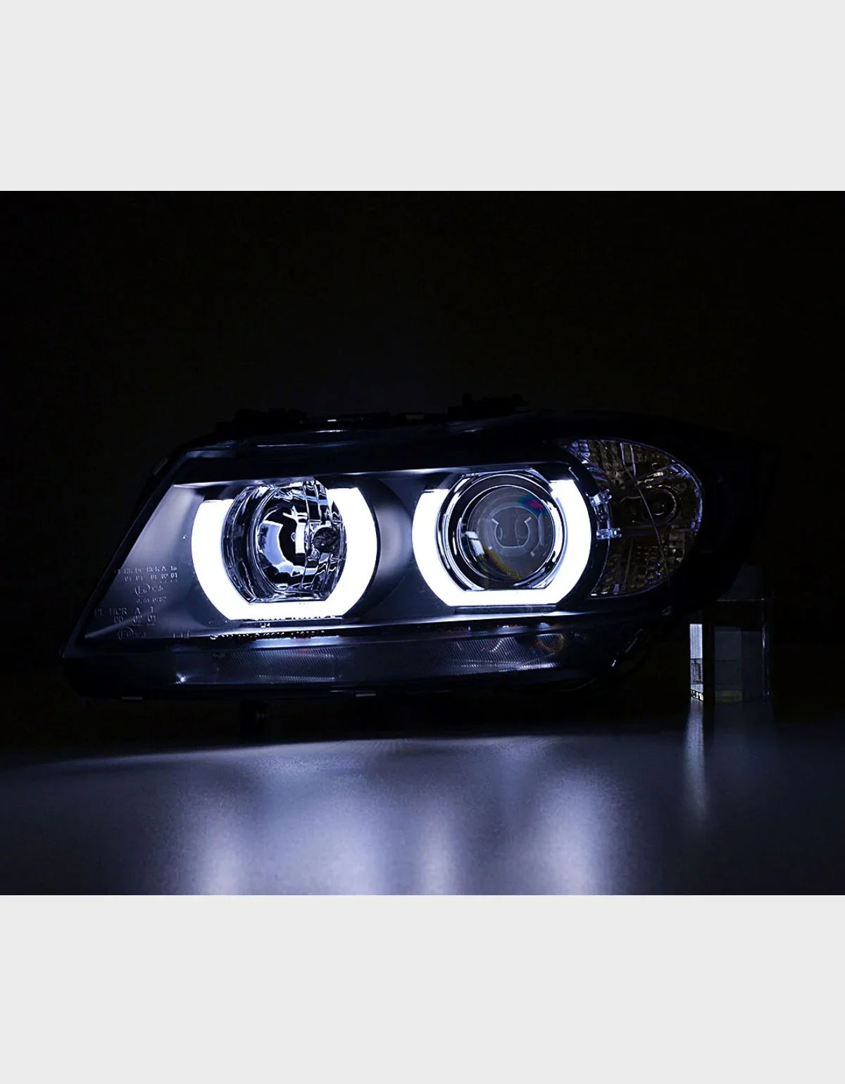 BMW 3 E90 E91 2005-2008 Fari Anteriori Xenon Angel Eyes 3D LED - autorivallo