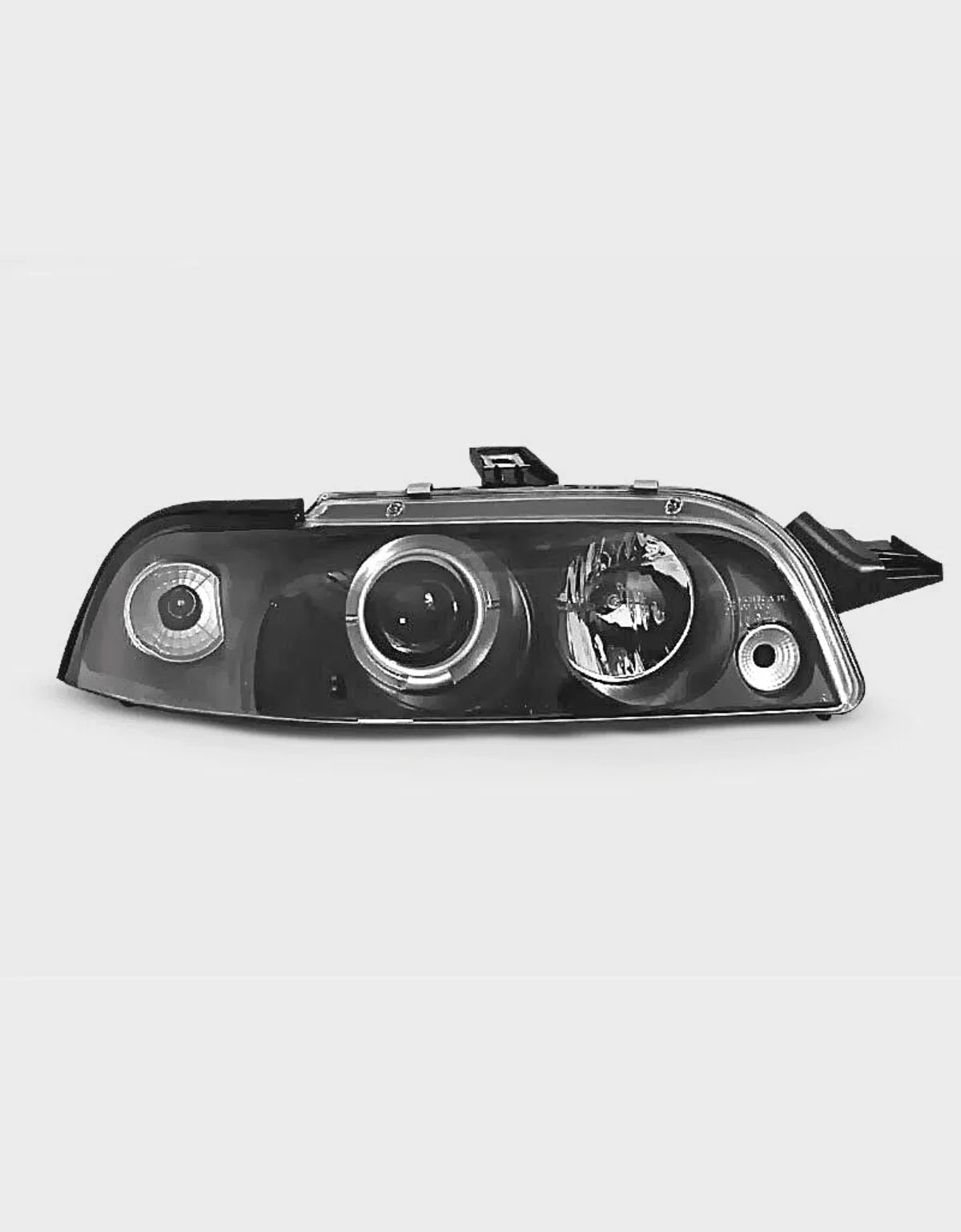 Fiat Punto 1 176 1993-2000 Fari Anteriori Angel Eyes LED Nero - autorivallo