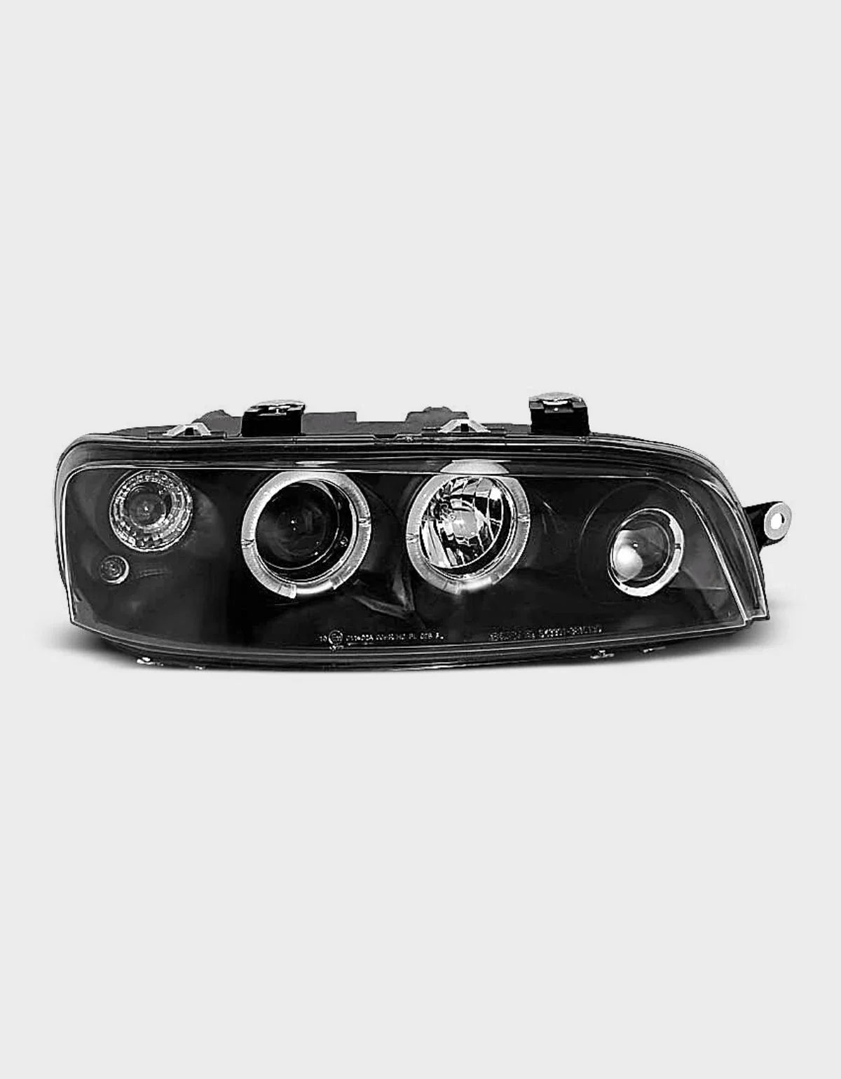 Fiat Punto 2 1999-2003 Fari Anteriori Angel Eyes a LED Nero - autorivallo