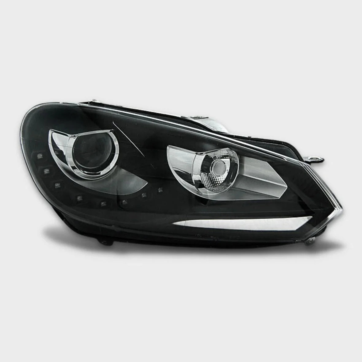 VW Golf 6 2008-2012 Fari Anteriori Con Vere Luci Diurne LED - autorivallo