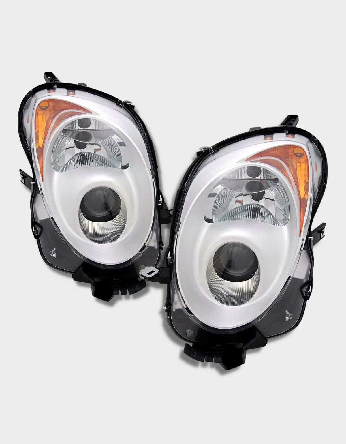 Alfa Mito 2008-2018 Fari Anteriori Fanali Xenon Look Cromati - autorivallo