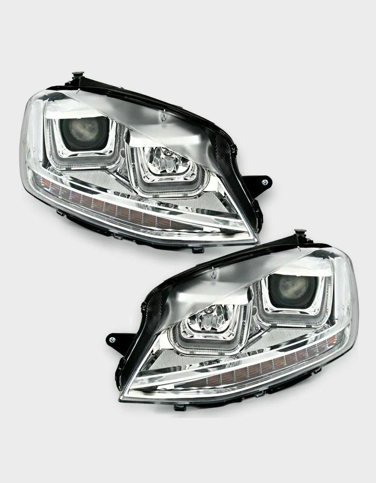 VW Golf 7 VII 2012-2017 Fari Anteriori LED Diurne Doppia U - autorivallo