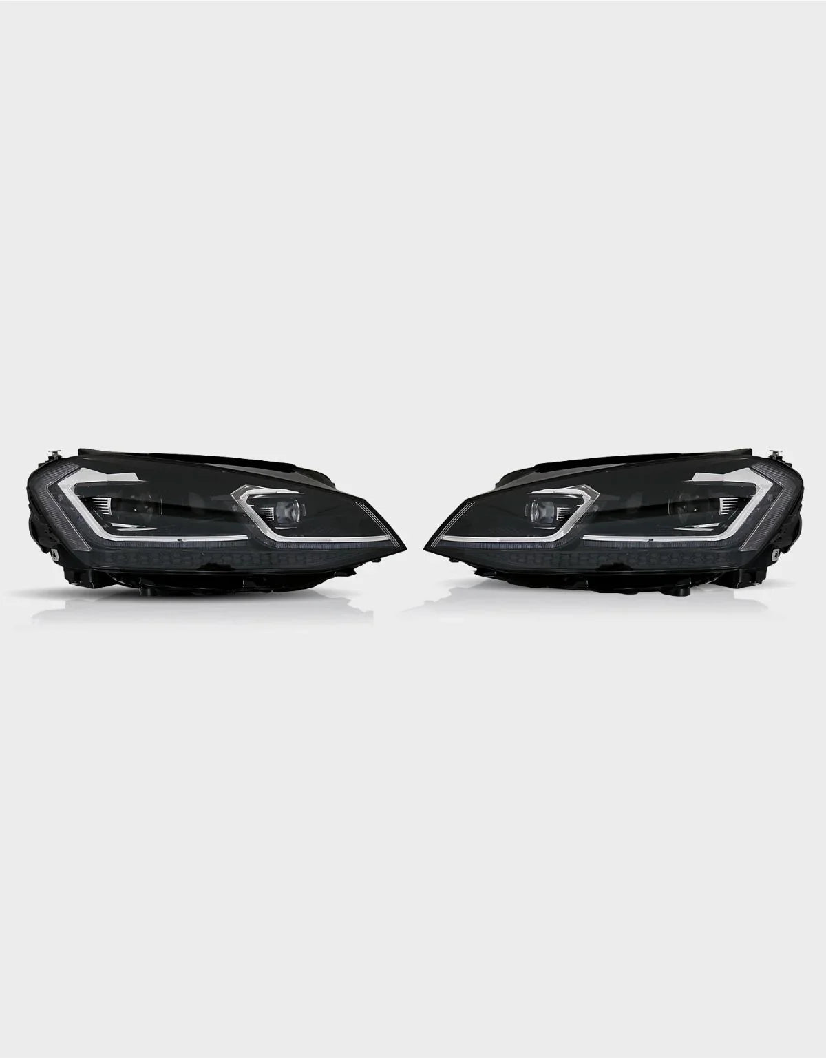 VW Golf 7 2012-2017 Fari Anteriori LED R-Line Look G7.5 Facelift - autorivallo