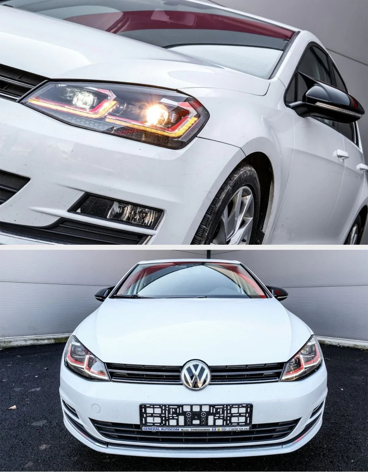 VW Golf 7 2012-2017 Fari Anteriori LED GTI Look G7.5 Facelift - autorivallo
