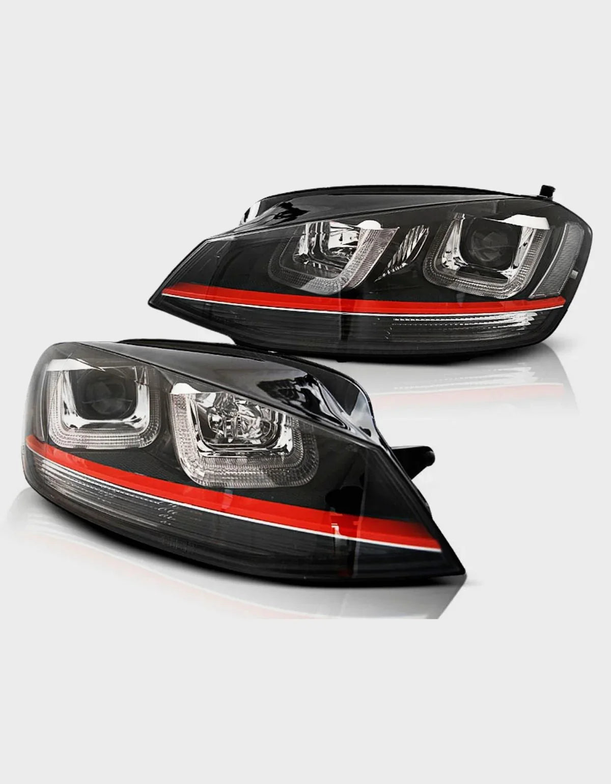 VW Golf 7 2012-2017 Fari Anteriori GTI Look Luci Diurne LED - autorivallo