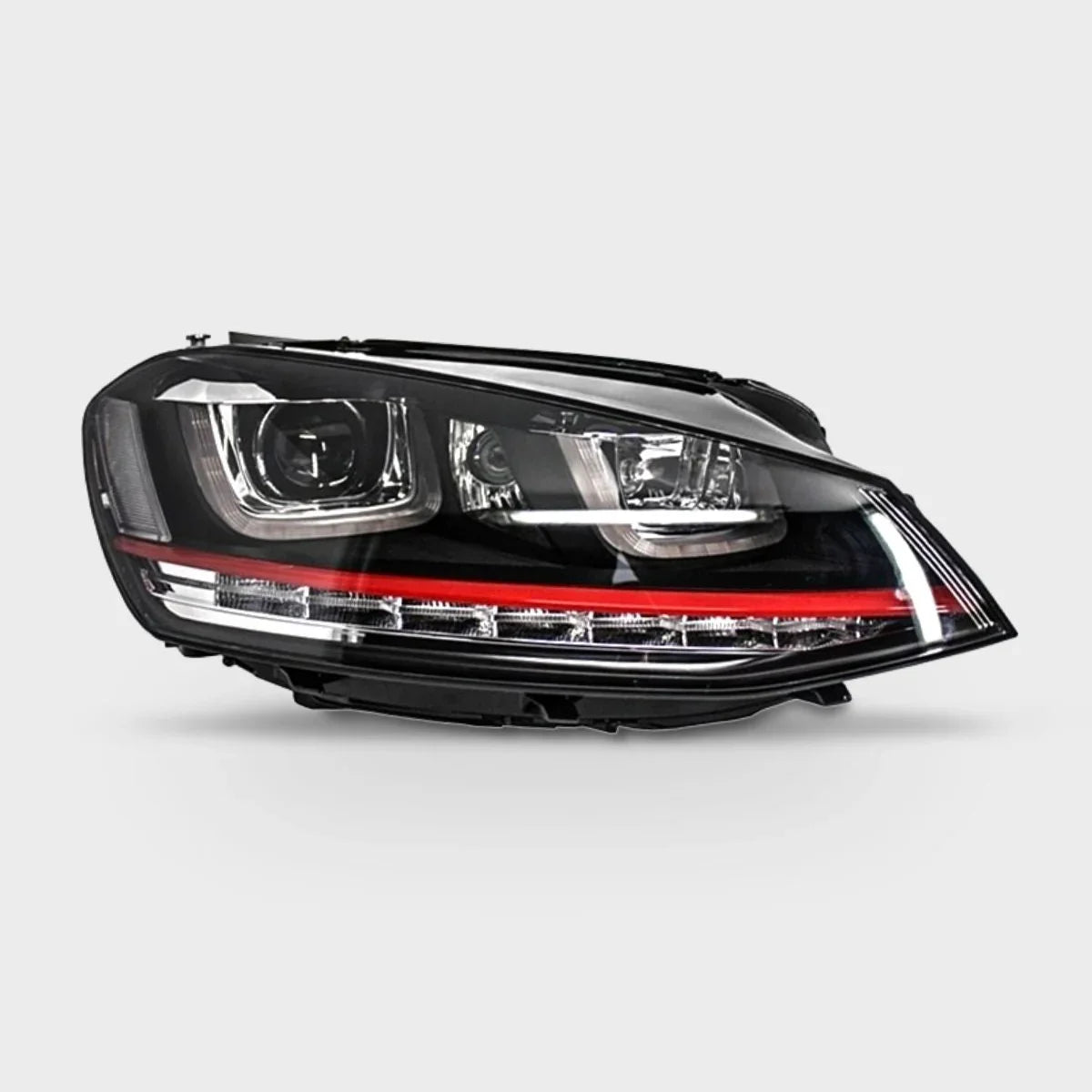 VW Golf 7 2012-2017 Fari Anteriori GTI Look Frecce a LED - autorivallo