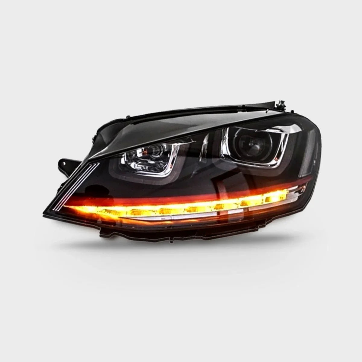VW Golf 7 2012-2017 Fari Anteriori GTI Look Frecce a LED - autorivallo