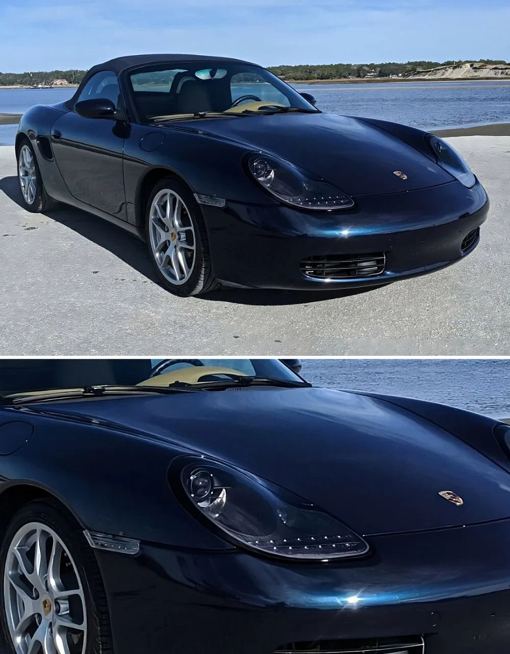 Porsche Boxster 911 1996-2004 Fari Anteriori LED Nero Lucido - autorivallo