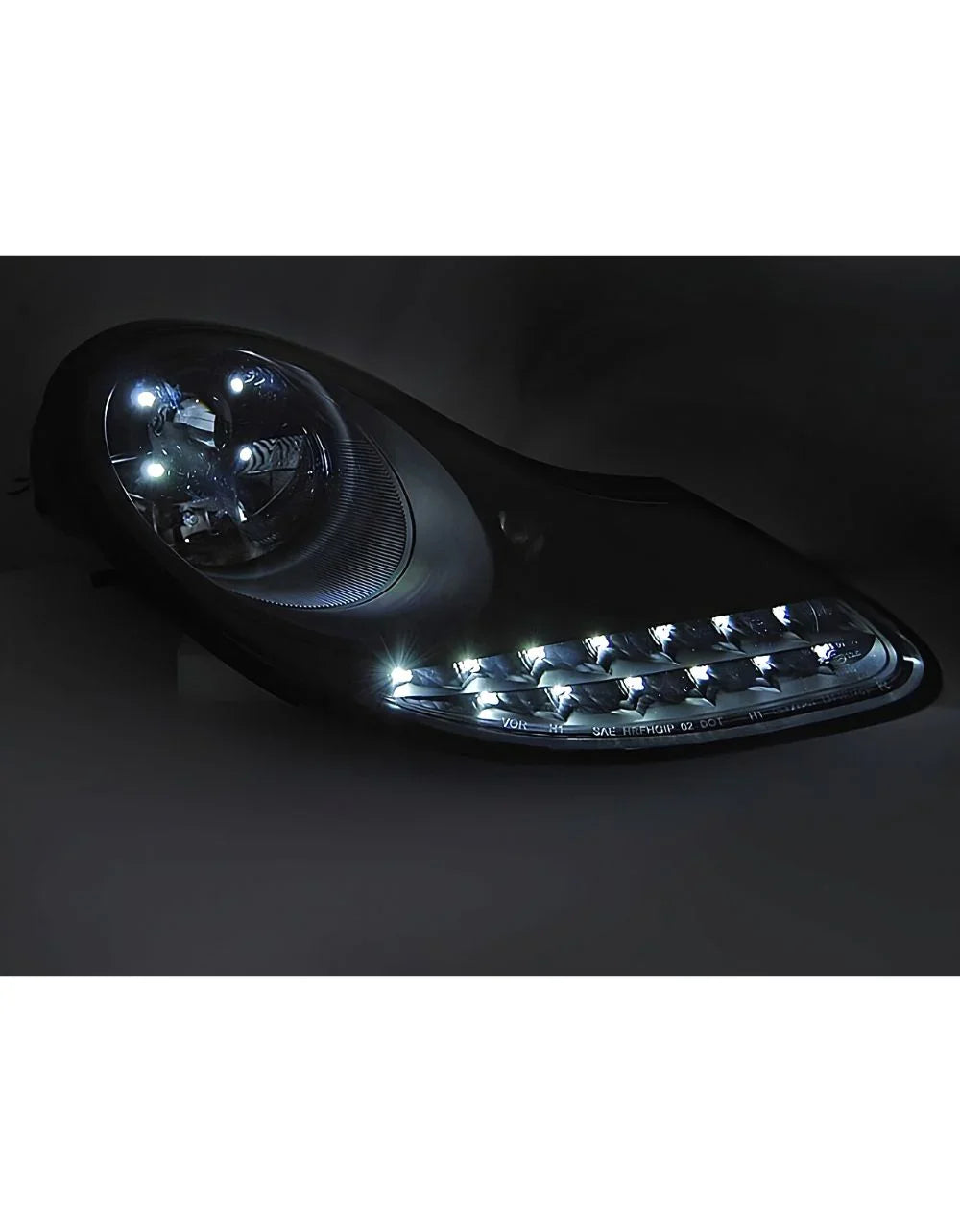 Porsche Boxster 911 1996-2004 Fari Anteriori LED Nero Lucido - autorivallo