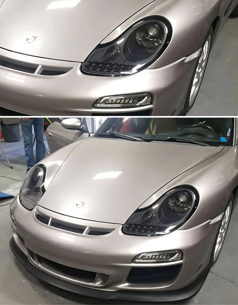 Porsche Boxster 911 1996-2004 Fari Anteriori LED Nero Lucido - autorivallo