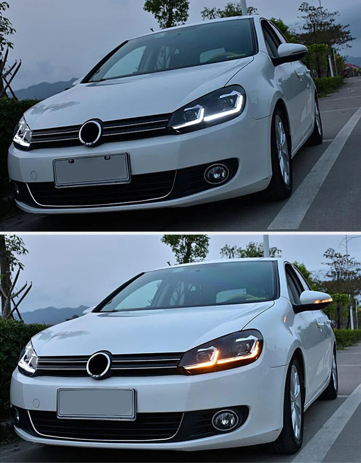 VW Golf 6 2008-2012 Fari Anteriori LED Dinamiche G7.5 Look - autorivallo