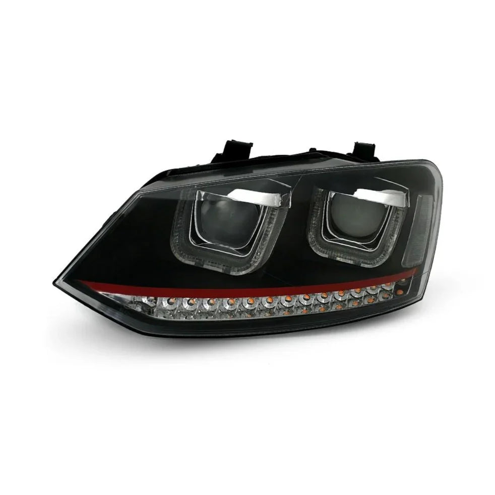 VW Polo 6R 6C 2009-2017 Fari Anteriori Con Luci Diurne LED - autorivallo