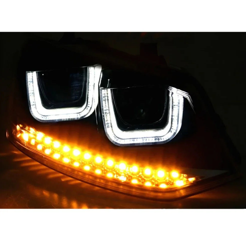 VW Polo 6R 6C 2009-2017 Fari Anteriori Con Luci Diurne LED - autorivallo