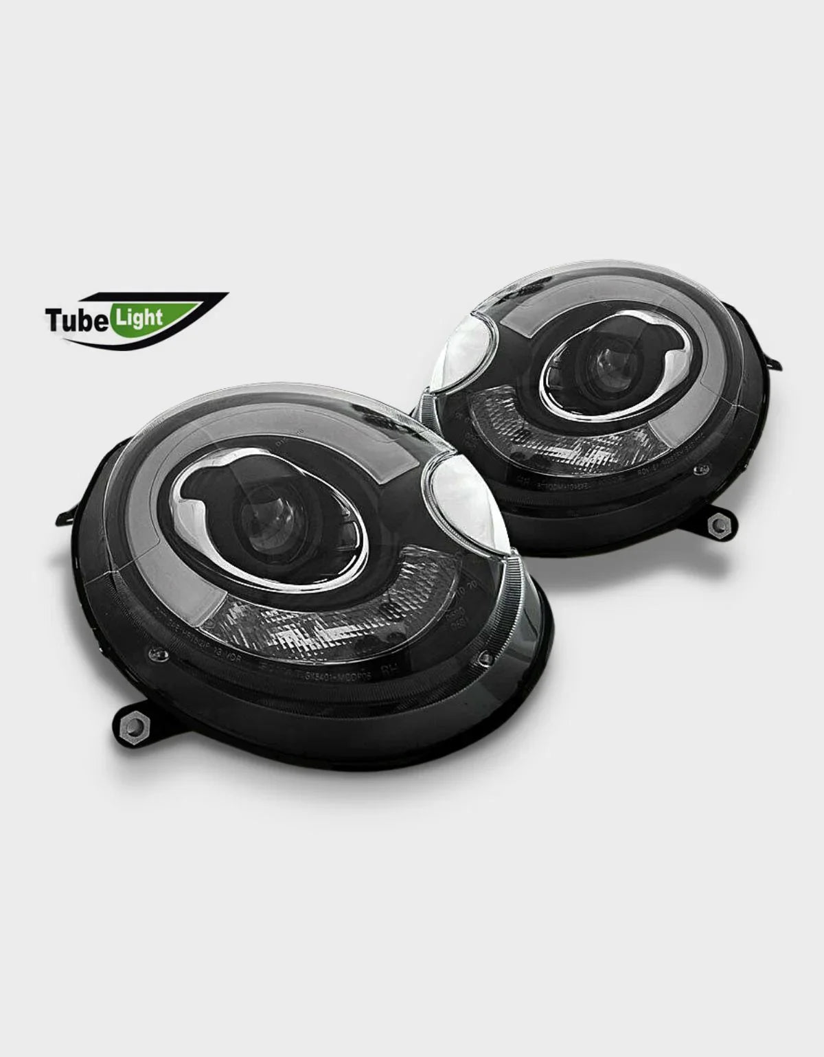 Mini R56 R57 2006-2014 Fari Anteriori Luci Diurne LED Nero - autorivallo